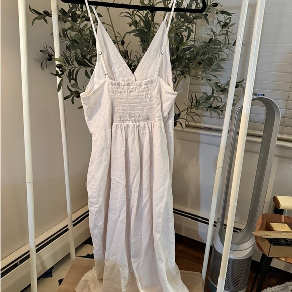 Urban outfitters Elegant White Button-Down Dress cream size XL - Picture 6 of 10